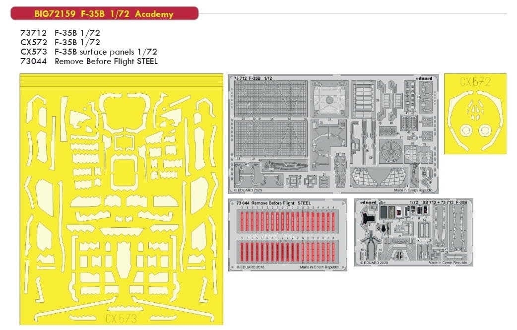 Eduard BIG72159 F-35B 1/72 for ACADEMY – image 2