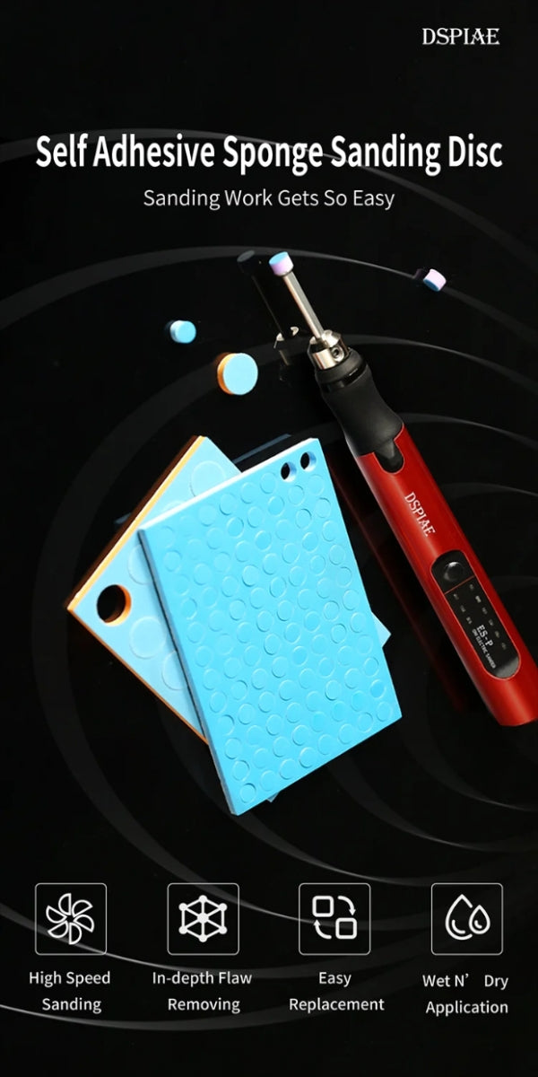 DSPIAE SS-C01 Self Adhesive Sponge Sanding Disc Set 5mm – obrázek 2