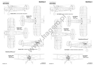 Kagero 7094 Gloster Gladiator Mk. I, I Trop, II, II Meteo, Sea Gladiator, J-8 EN/PL – obrázek 2