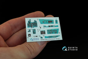Quinta Studio QD48002 Yak-1 (early production) 3D-Printed &amp;amp; colored Interior on decal paper (for all kits) 1/48 – Bild 4