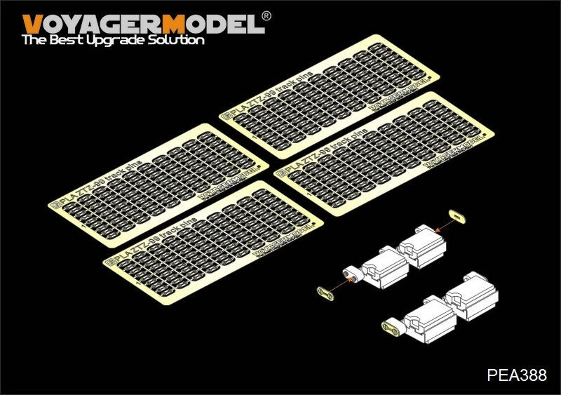 Axes de chenille Voyager Model PEA388 PLA chinois ZTZ-99 (pour Panda Hobby PH35018) 1/35