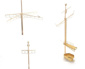 MK1 Design MS-20020 DKM Battleship SCHARNHORST RADAR &amp;amp; MAST PARTS for Trumpeter 1/200 – image 4