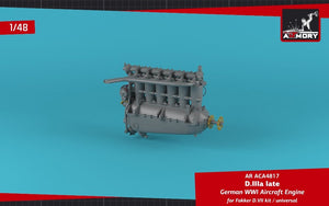 Armory Models ACA4817 German WWI Aircraft Engine mod. D.IIIa 1/48 – Bild 3
