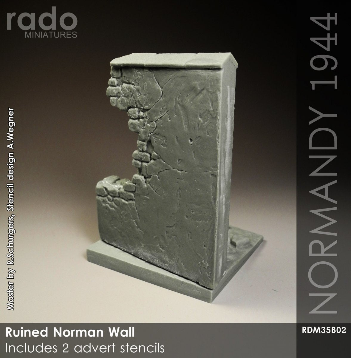 RADO Miniatures RDM35B02 Ruined Norman Wall 1/35 – image 3