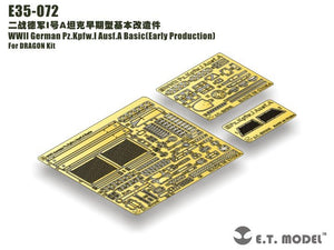 ET Model E35-072 WWII German Pz.Kpfw.I Ausf.A Basic(Early Production) (For DRAGON 6289) (1/35)