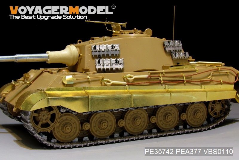 Maquette Voyager PEA377 Schürzen du Tigre royal allemand de la Seconde Guerre mondiale pour Tamiya 1/35 – image 3