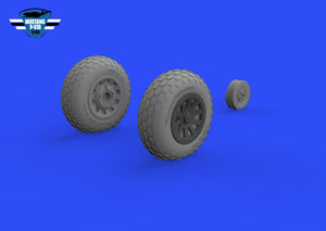 Eduard 648987 P-51B / C wheels oval tread EDUARD 1/48