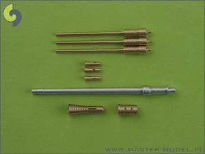 Master SM-35-003 Schnellboot Typ S-100 armament gun barrels - Flak M42 3.7cm (1pcs) and Flak 38 20mm (3pcs)