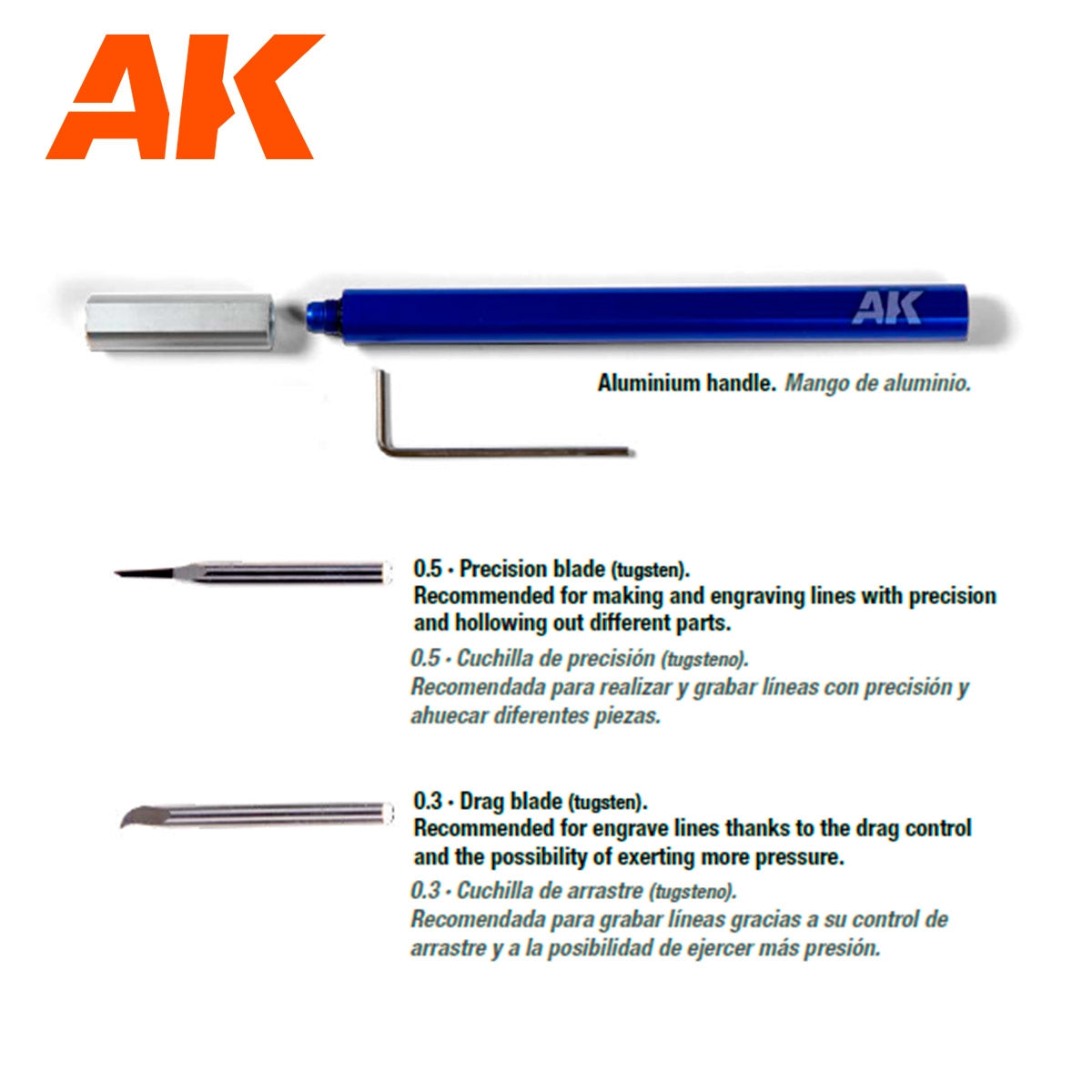 AK Interactive AK9321 TUNGSTEN STEEL ENGRAVING SCRIBER – image 3