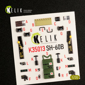 KELIK K35012 SH-60F OCEAN HAWK INTERIOR 3D DECALS FOR KITTY HAWK KIT 1/35 – image 2