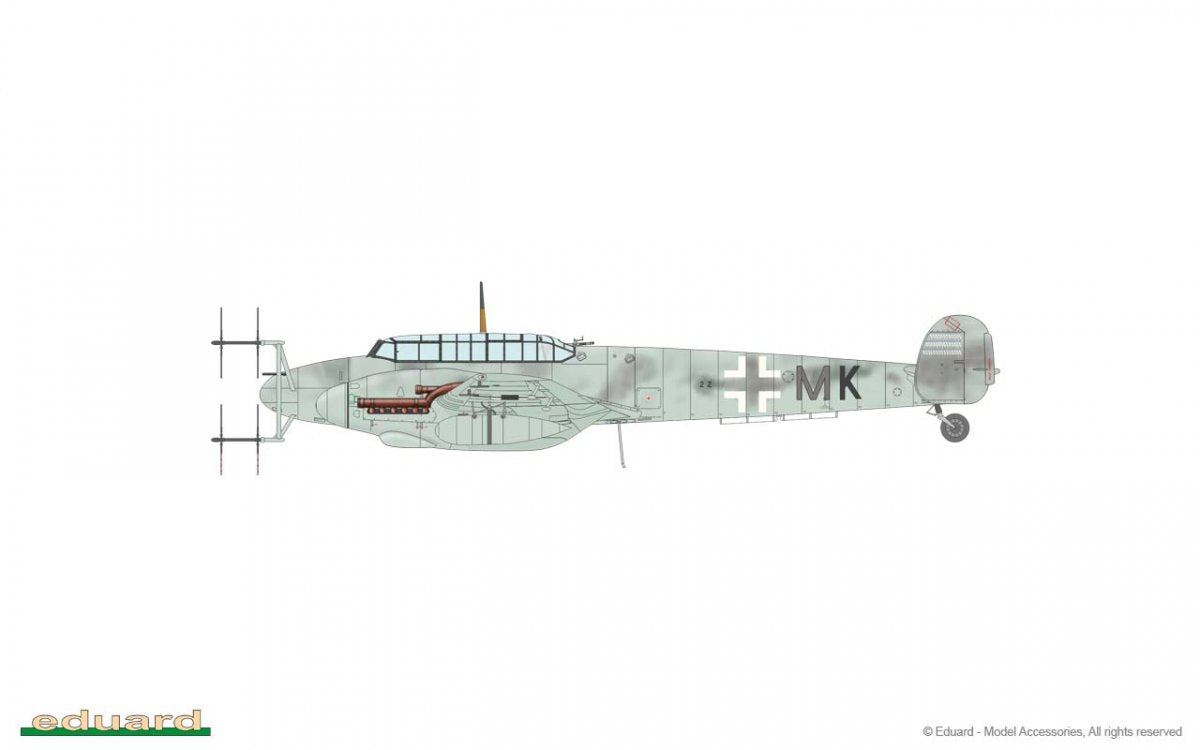Eduard 8405 Bf 110G-4 1/48 – obrázek 12