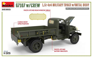 MiniArt 35383 G7107 w/CREW 1.5t 4X4 CARGO TRUCK w/METAL BODY 1/35 – Bild 7