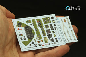 Quinta Studio QD32189 F6F-3E/N Hellcat 3D-Printed coloured Interior on decal paper (Trumpeter) 1/32 – zdjęcie 3