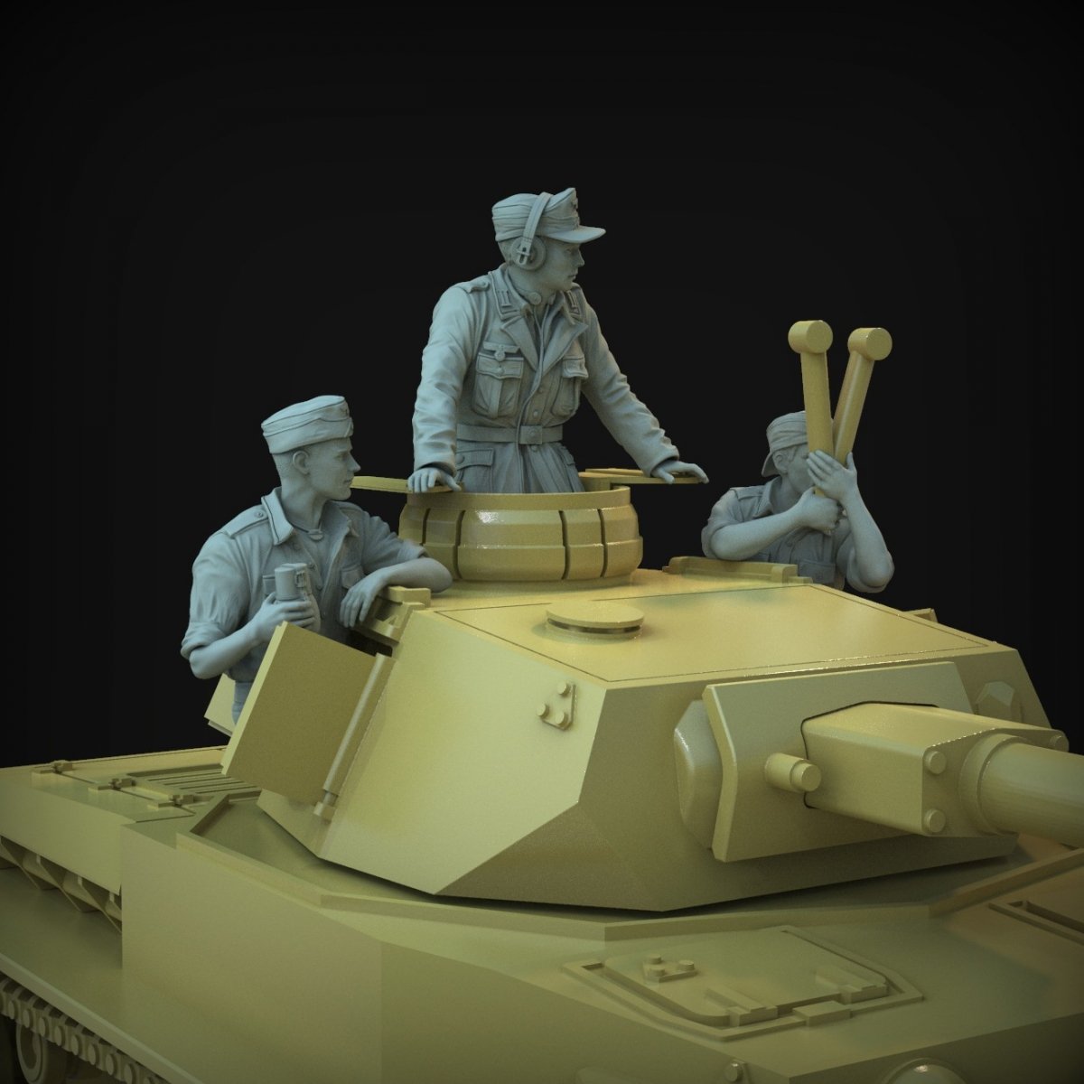 Panzer Art FI35-137 DAK turret set (Pz III &amp;amp; Pz IV tanks) 1/35 – zdjęcie 2