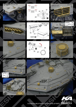 MK1 Design MM-35002 MERKAVA MK.IV DETAIL-UP ETCHD PARTS 1/35 – image 3
