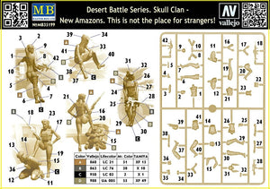 Master Box 35199 Desert Battle Series. Skull Clan - New Amazons. This is not the place for strangers! 1/35 – image 3