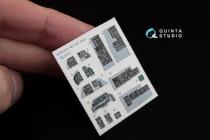Quinta Studio QD48032 F-16D 3D-Printed &amp;amp; colored Interior on decal paper (for Hasegawa kit) 1/48 – image 3