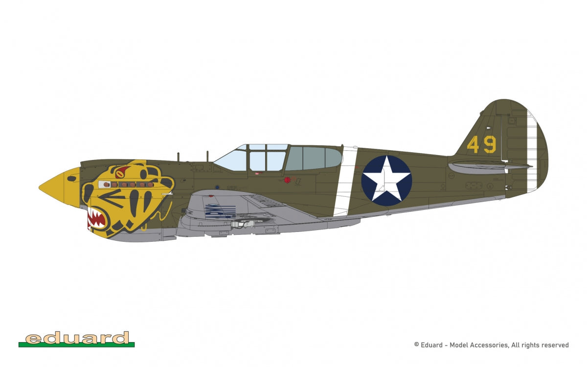 Eduard 11185 Pacific Star P-40E Warhawk - The Limited Edition 1/48 – immagine 7