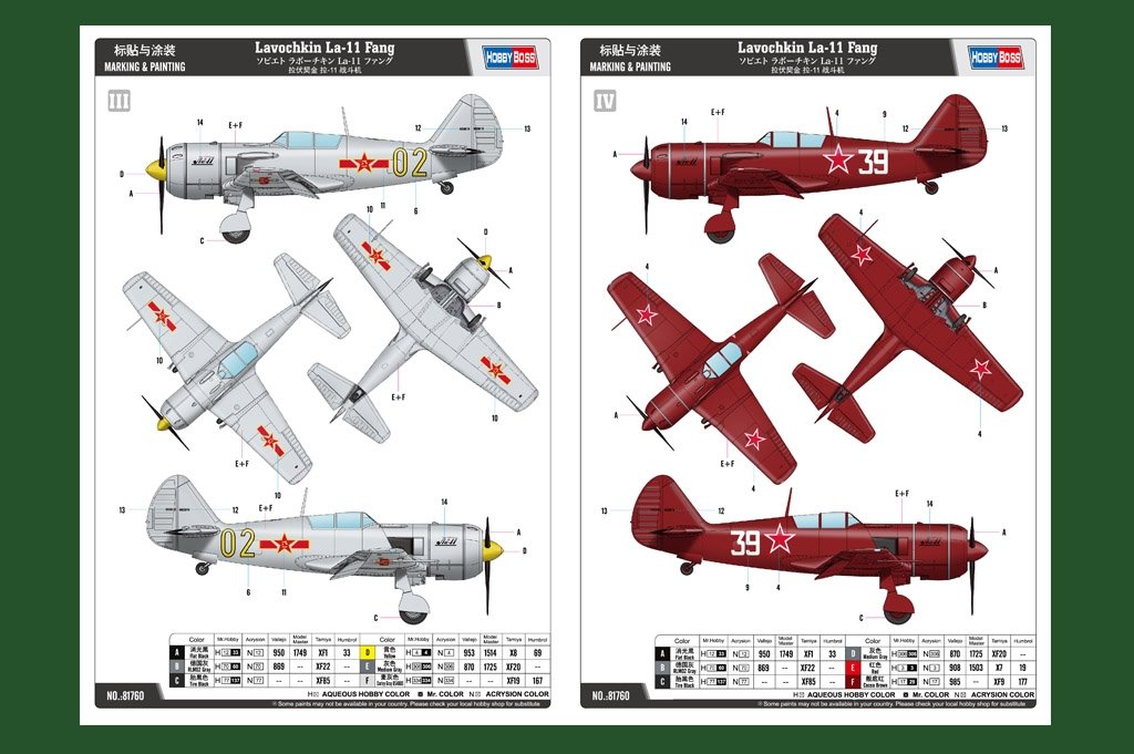 Hobby Boss 81760 Lavochkin La-11 Fang 1/48 – Bild 4