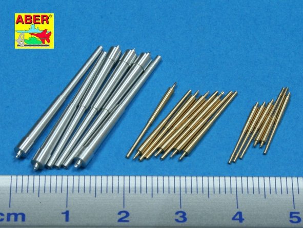 Aber 350L-44 Set of barrels 280mm x 6; 150mm x 8; 105mm x 6 for Admiral Graf Spee class battleships 1/350 – Bild 2
