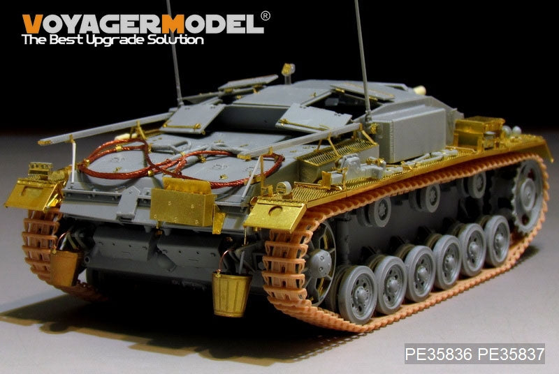 Voyager Model PE35837 WWII German StuG.III Ausf.E fenders For DRAGON 6688 1/35 – image 2