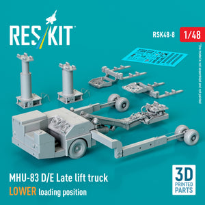 RESKIT RSK48-0008 MHU-83 D/E Late lift truck LOWER loading position (3D Printed model kit) 1/48 – image 2
