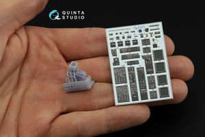 Quinta Studio QDS+35106 AH-64D 3D-Printed &amp;amp; colored Interior on decal paper (Takom) (Small version) (with 3D-printed resin parts) 1/35 – image 7
