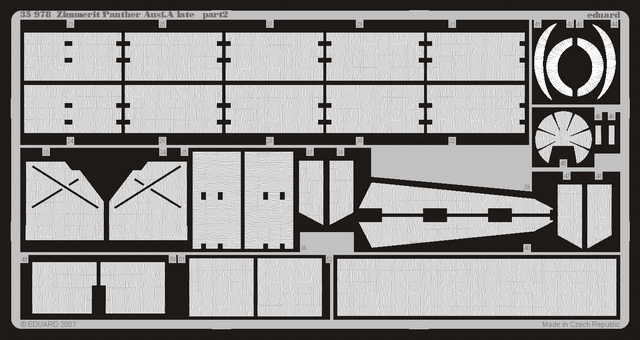 Eduard 35978 Zimmerit Panther Ausf. A late 1/35 Dragon – immagine 2