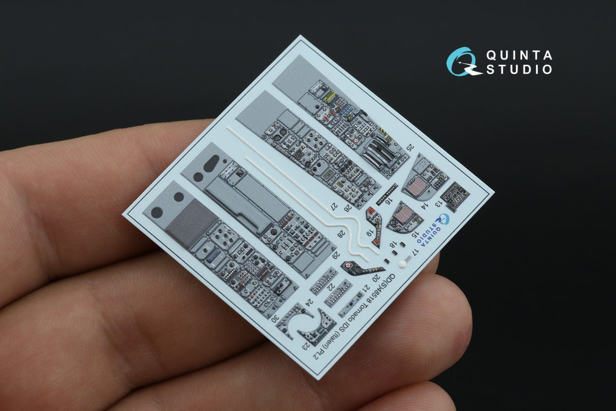 Quinta Studio QDS+48518 Tornado IDS 3D-Printed colored Interior on decal paper (Italeri) (small version) (with 3D-printed resin parts) 1/48 – imagen 5