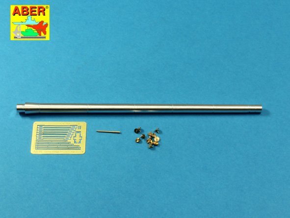 Aber 35 L-187 Armament for Russian Main Battle Tank T-14 ARMATA barrel for 125 mm 2A82-1M cannon &amp;amp; barrel for 12.7 mm Kord AA MG 1/35