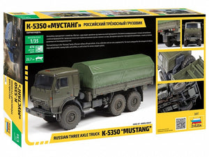 Zvezda 3697 Russian three axle truck K-5350 &amp;quot;MUSTANG&amp;quot; 1/35 – image 2