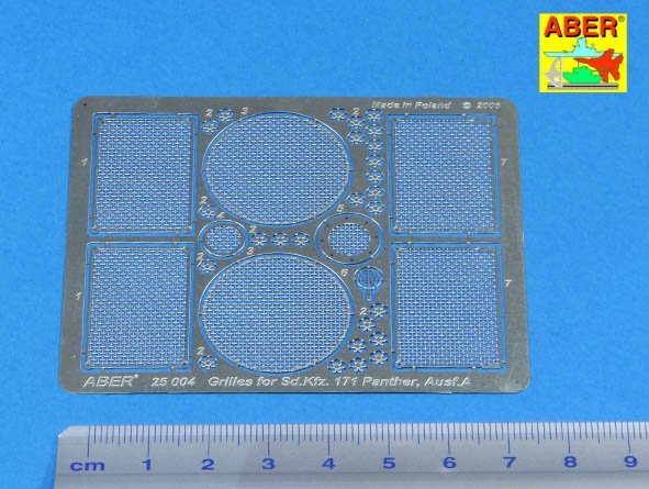 Aber 25004 PzKpfw V Ausf.A/D grills (1/25) – image 2