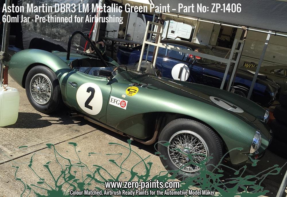 Zero Paints ZP-1406 - Aston Martin DBR3S LM Metallic Green Paint 60ml – image 6