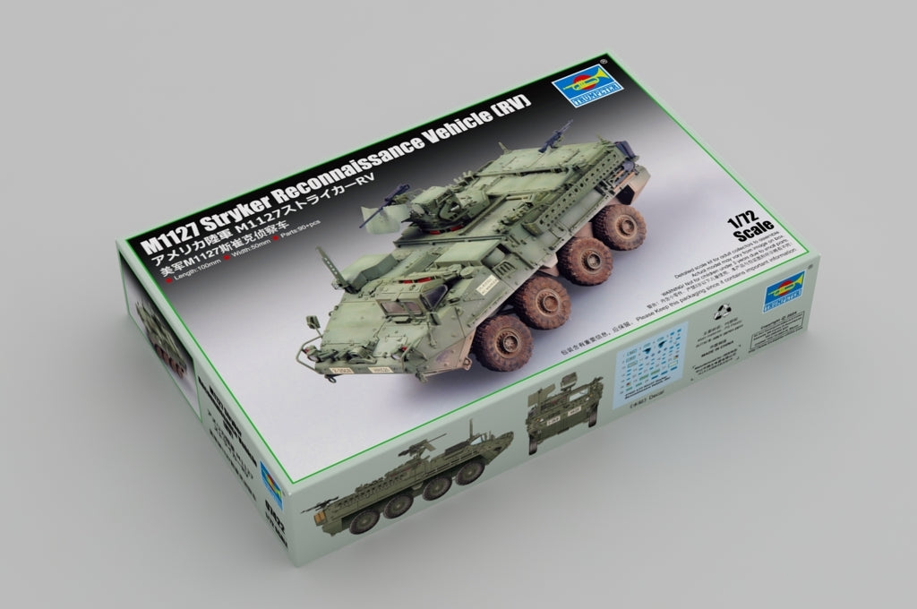 Trumpeter 07422 M1127 Stryker Reconnaissance Vehicle RV 1/72 – immagine 2