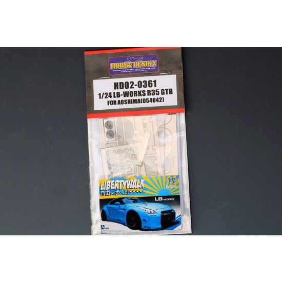 Hobby Design HD02-0361 LB-Works R35 GTR Detail-UP Set for Aoshima 1/24 – obrázek 2