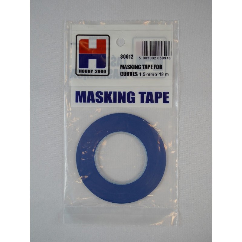 Hobby 2000 80012 Masking Tape For Curves 1.5mm x 18m