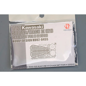 Hobby Design HD02-0455 Kawasaki 500/SS/Mach III (H1) Chain Set for Hasegawa kit #21510 1/12