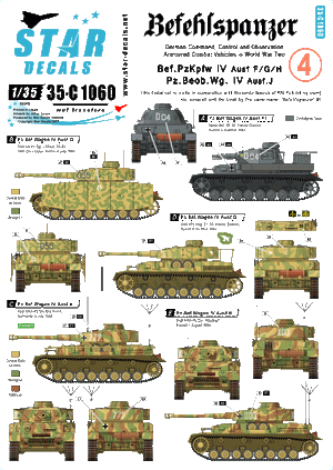 Star Decals 35-C1060 Befehlspanzer #4 1/35