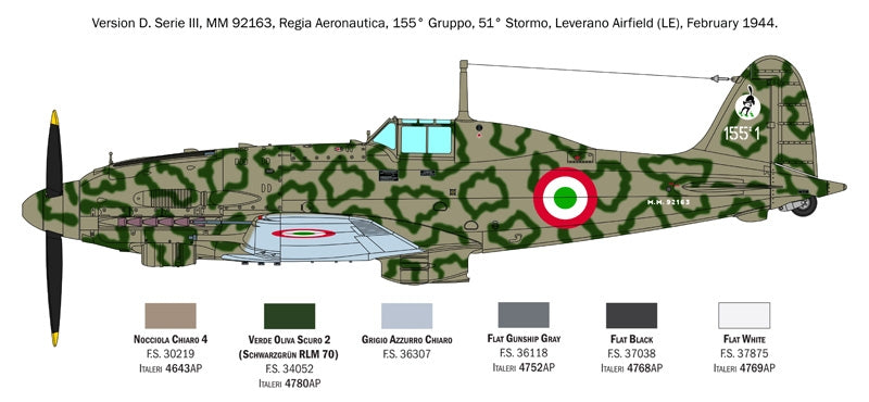 Italeri 2519 Macchi C.205 Veltro 1/32 – Bild 14
