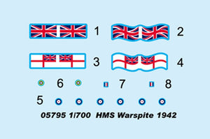 Trumpeter 05795 HMS Warspite 1942 1/700 – Bild 4