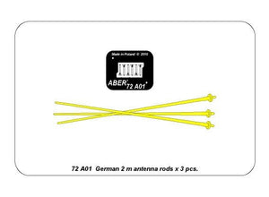Aber 72A01 German 2m antennas x3 pcs 1/72 – obrázek 3