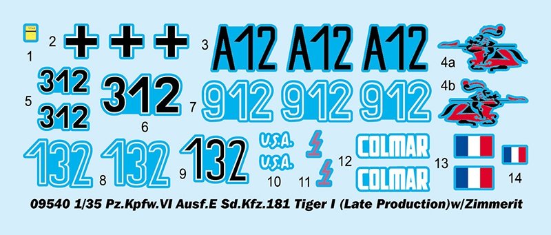 Trumpeter 09540 Pz.Kpfw.VI Ausf.E Sd.Kfz.181 Tiger I (Late Production) w/Zimmerit 1/35 – image 18