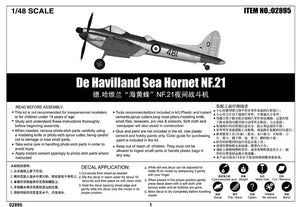 Trumpeter 02895 De Havilland Sea Hornet NF.21 – immagine 2