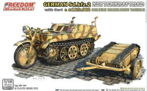 Freedom 16002 GERMAN SD.KFZ.2 KETTENKRAFTRAD &amp;amp; SD.KFZ.302 GOLIATH DEMOLITION VEHICLE 1/16