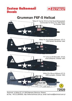 Techmod 72020 - Grumman F6F-5 Hellcat 1/72 – image 2