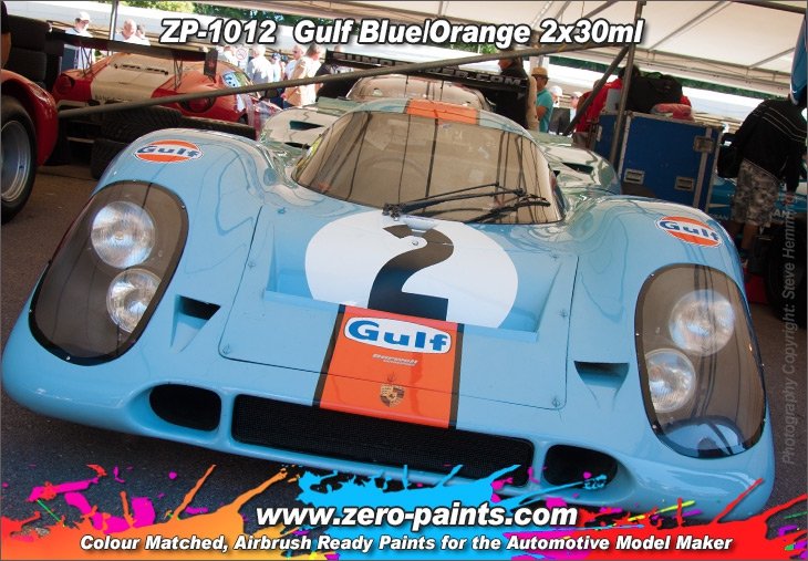 Zero Paints ZP-1012 Gulf Blue and Orange Paints 2x30ml – image 2