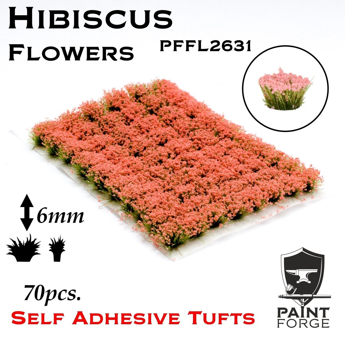 Paint Forge PFFL2631 Hibiscus Pink Flowers 6mm