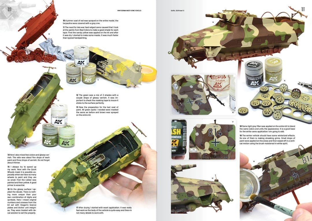 AK Interactive 514 WWII GERMAN MOST ICONIC SS VEHICLES. VOLUME 1 – zdjęcie 10