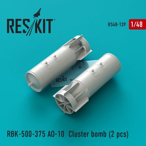 RESKIT RS48-0139 RBK-500-375 АО-10 Cluster bomb (2 pcs) 1/48