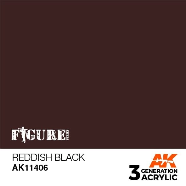 AK Interactive AK11406 Noir rougeâtre 17 ml